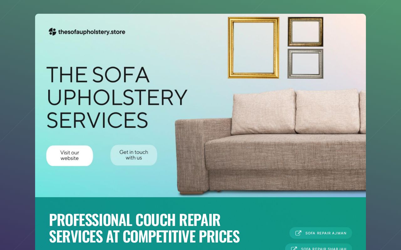 Sofa and Couch Upholstery Repair Dubai